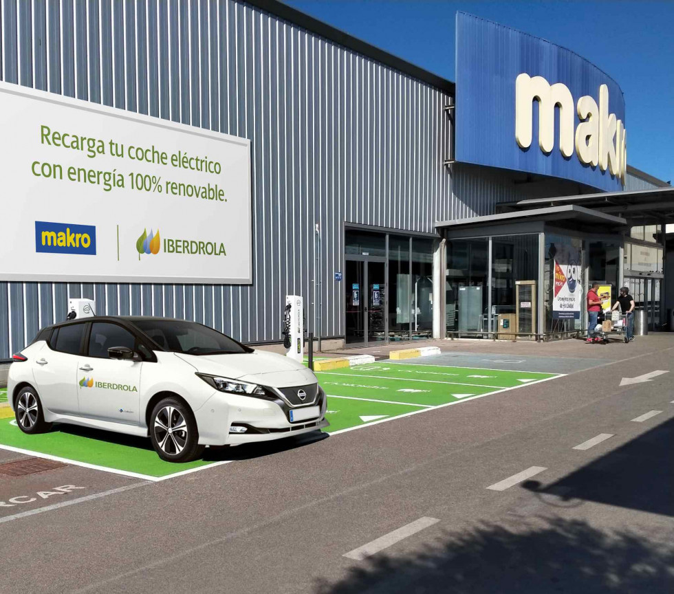 Estacioìn de recarga en centro Makro