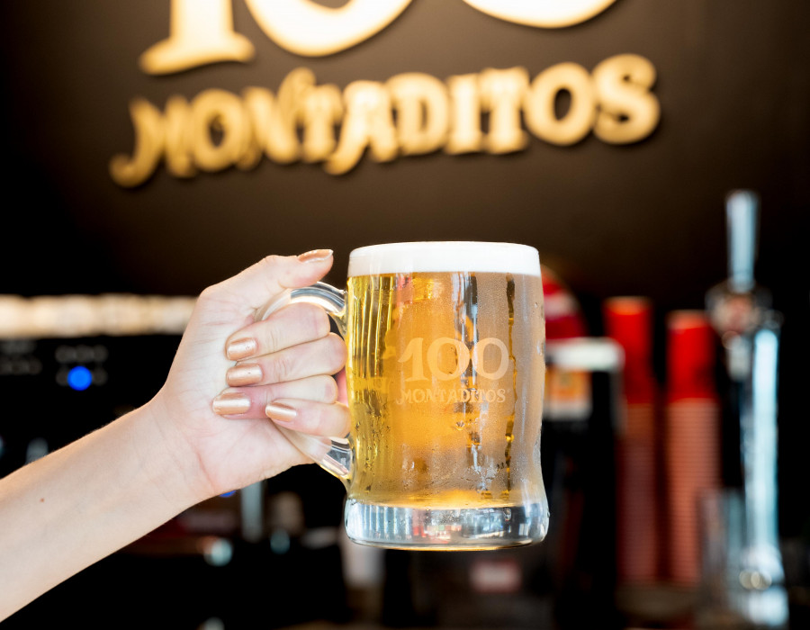 Restalia   100 Montaditos   cerveza